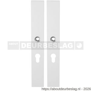 GPF Bouwbeslag ZwartWit GPF8100.85 XL PC55 langschild XL rechthoekig enkelverend 282x40x8,5 mm PC55 wit - R21007427 - afbeelding 1