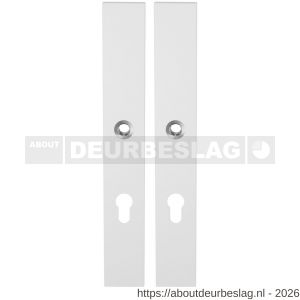 GPF Bouwbeslag ZwartWit GPF8100.85 XL PC72 langschild XL rechthoekig enkelverend 282x40x8,5 mm PC72 wit - R21007428 - afbeelding 1
