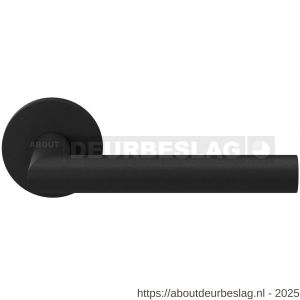 GPF Bouwbeslag Entree GPF810VZ L-haaks model 19 mm deurkruk op rozet zwart - R21009306 - afbeelding 1
