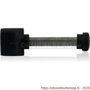 GPF Bouwbeslag ZwartWit GPF8110.61 toiletstift 8 mm grote knop zwart - R21000284 - afbeelding 1