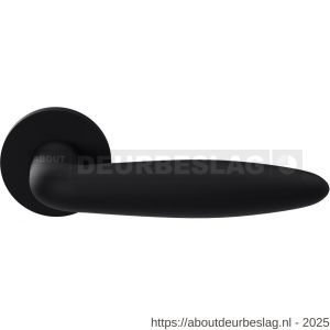 GPF Bouwbeslag Entree GPF820VZ Sigaar model deurkruk op rozet 53x6 mm zwart - R21009307 - afbeelding 1