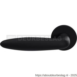 GPF Bouwbeslag Entree GPF820VZL Sigaar model deurkruk gatdeel op rozet 53x6 mm linkswijzend zwart - R21010228 - afbeelding 1