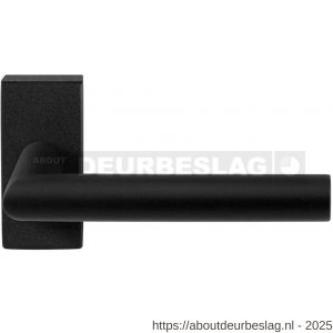 GPF Bouwbeslag ZwartWit GPF8210.61-01R Toi deurkruk gatdeel op rechthoekig rozet 70x32x10 mm rechtswijzend zwart - R21010232 - afbeelding 1