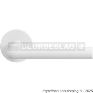 GPF Bouwbeslag ZwartWit GPF8212.62-00 Toi deurkruk op rond rozet 50x8 mm wit - R21013936 - afbeelding 1