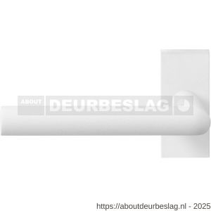 GPF Bouwbeslag ZwartWit GPF8212.62-01L Toi deurkruk gatdeel op rechthoekig rozet 70x32x10 mm linkswijzend wit - R21013941 - afbeelding 1