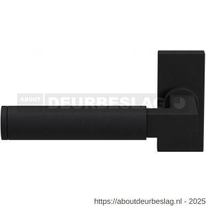 GPF Bouwbeslag ZwartWit GPF8213.61-01L Kuri deurkruk gatdeel op rechthoekig rozet 70x32x10 mm linkswijzend zwart - R21010245 - afbeelding 1