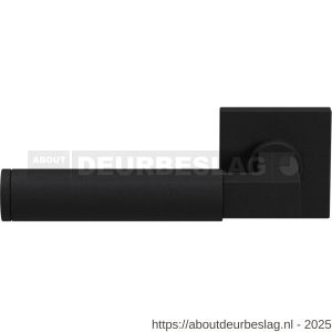 GPF Bouwbeslag ZwartWit GPF8213.61-02L Kuri deurkruk gatdeel op vierkant rozet 50x50x8 mm linkswijzend zwart - R21010247 - afbeelding 1