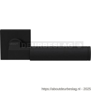 GPF Bouwbeslag ZwartWit GPF8213.61-02R Kuri deurkruk gatdeel op vierkant rozet 50x50x8 mm rechtswijzend zwart - R21010248 - afbeelding 1
