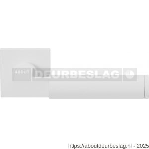 GPF Bouwbeslag ZwartWit GPF8214.62-02 Kuri deurkruk op vierkant rozet 50x50x8 mm wit - R21013949 - afbeelding 1