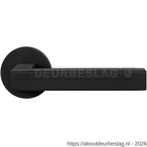 GPF Bouwbeslag ZwartWit GPF8216.61-00 Zaki+ deurkruk op rond rozet 50x8 mm zwart - R21009330 - afbeelding 1