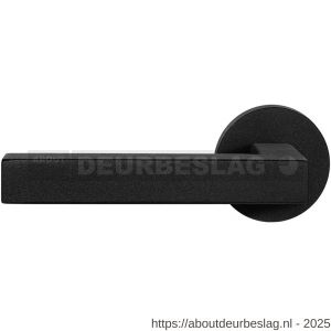 GPF Bouwbeslag ZwartWit GPF8216.61-00L/R Zaki+ deurkruk gatdeel op rond rozet 50x8 mm links-rechtswijzend zwart - R21010258 - afbeelding 1