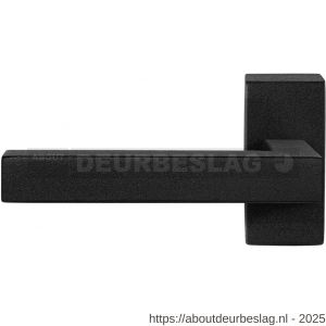 GPF Bouwbeslag ZwartWit GPF8216.61-01L Zaki+ deurkruk gatdeel op rechthoekig rozet 70x32x10 mm linkswijzend zwart - R21010259 - afbeelding 1