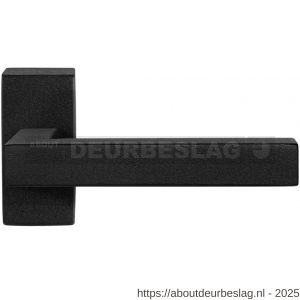 GPF Bouwbeslag ZwartWit GPF8216.61-01R Zaki+ deurkruk gatdeel op rechthoekig rozet 70x32x10 mm rechtswijzend zwart - R21010260 - afbeelding 1