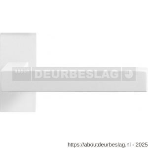 GPF Bouwbeslag ZwartWit GPF8218.62-01 Zaki+ deurkruk op rechthoekig rozet 70x32x10 mm wit - R21013959 - afbeelding 1