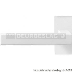 GPF Bouwbeslag ZwartWit GPF8218.62-01L Zaki+ deurkruk gatdeel op rechthoekig rozet 70x32x10 mm linkswijzend wit - R21013962 - afbeelding 1