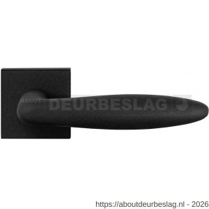 GPF Bouwbeslag ZwartWit GPF8220.61-02 Pepe deurkruk op vierkant rozet 50x50x8 mm zwart - R21009337 - afbeelding 1