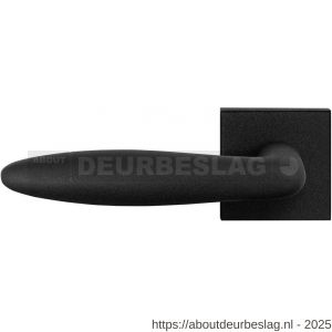 GPF Bouwbeslag ZwartWit GPF8220.61-02L Pepe deurkruk gatdeel op vierkant rozet 50x50x8 mm linkswijzend zwart - R21010269 - afbeelding 1