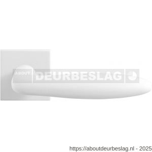 GPF Bouwbeslag ZwartWit GPF8222.62-02 Pepe deurkruk op vierkant rozet 50x50x8 mm wit - R21013967 - afbeelding 1