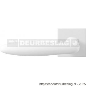 GPF Bouwbeslag ZwartWit GPF8222.62-02L Pepe deurkruk gatdeel op vierkant rozet 50x50x8 mm linkswijzend wit - R21013969 - afbeelding 1