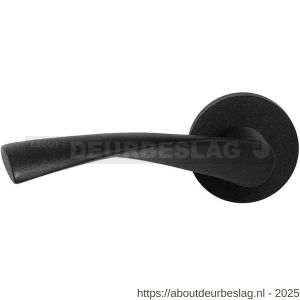 GPF Bouwbeslag ZwartWit GPF8225.61-00L Kino deurkruk gatdeel op rond rozet 50x8 mm linkswijzend zwart - R21010274 - afbeelding 1