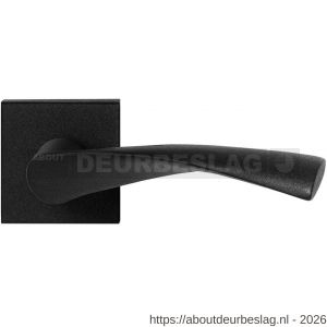 GPF Bouwbeslag ZwartWit GPF8225.61-02 Kino deurkruk op vierkant rozet 50x50x8 mm zwart - R21009341 - afbeelding 1