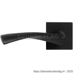 GPF Bouwbeslag ZwartWit GPF8225.61-02L Kino deurkruk gatdeel op vierkant rozet 50x50x8 mm linkswijzend zwart - R21010276 - afbeelding 1