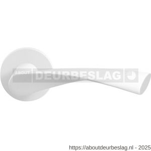 GPF Bouwbeslag ZwartWit GPF8227.62-00R Kino deurkruk gatdeel op rond rozet 50x8 mm rechtswijzend wit - R21013975 - afbeelding 1