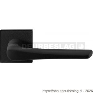 GPF Bouwbeslag ZwartWit GPF8230.61-02 Tiki deurkruk op vierkant rozet 50x50x8 mm zwart - R21009345 - afbeelding 1