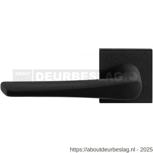 GPF Bouwbeslag ZwartWit GPF8230.61-02L Tiki deurkruk gatdeel op vierkant rozet 50x50x8 mm linkswijzend zwart - R21010285 - afbeelding 1