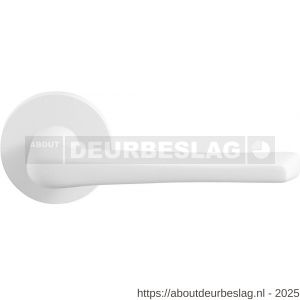 GPF Bouwbeslag ZwartWit GPF8232.62-00 Tiki deurkruk op rond rozet 50x8 mm wit - R21013977 - afbeelding 1