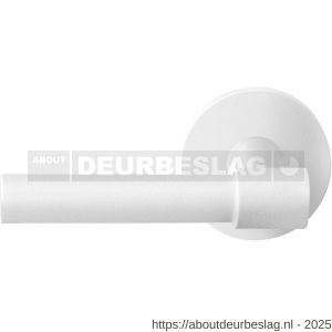 GPF Bouwbeslag ZwartWit GPF8233.62-00L/R Hipi Deux deurkruk gatdeel op rond rozet 50x8 mm links-rechtswijzend wit - R21013984 - afbeelding 1
