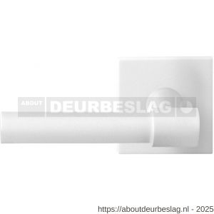 GPF Bouwbeslag ZwartWit GPF8233.62-02L Hipi Deux deurkruk gatdeel op vierkant rozet 50x50x8 mm linkswijzend wit - R21013985 - afbeelding 1