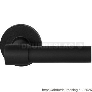 GPF Bouwbeslag ZwartWit GPF8234.61-00 Hipi Deux+ deurkruk op rond rozet 50x8 mm zwart - R21009353 - afbeelding 1
