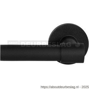 GPF Bouwbeslag ZwartWit GPF8234.61-00L/R Hipi Deux+ deurkruk gatdeel op rond rozet 50x8 mm links-rechtswijzend zwart - R21010296 - afbeelding 1