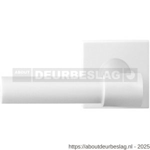 GPF Bouwbeslag ZwartWit GPF8236.62-02L Hipi Deux+ deurkruk gatdeel op vierkant rozet 50x50x8 mm linkswijzend wit - R21013990 - afbeelding 1