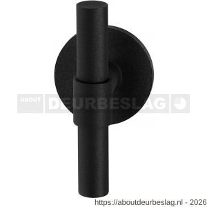 GPF Bouwbeslag ZwartWit GPF8238.61-00 Hipi Deux kruiskruk op rond rozet 50x8 mm zwart - R21009361 - afbeelding 1
