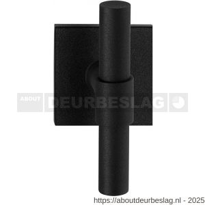 GPF Bouwbeslag ZwartWit GPF8238.61-02L Hipi Deux kruiskruk gatdeel op vierkant rozet 50x50x8 mm linkswijzend zwart - R21010309 - afbeelding 1