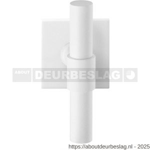 GPF Bouwbeslag ZwartWit GPF8239.62-02L Hipi Deux kruiskruk gatdeel op vierkant rozet 50x50x8 mm linkswijzend wit - R21014001 - afbeelding 1
