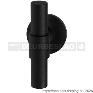 GPF Bouwbeslag ZwartWit GPF8241.61-00 Hipi Deux+ kruiskruk op rond rozet 50x8 mm zwart - R21009367 - afbeelding 1