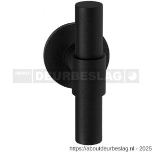 GPF Bouwbeslag ZwartWit GPF8241.61-00L/R Hipi Deux+ kruiskruk gatdeel op rond rozet 50x8 mm links-rechtswijzend zwart - R21010317 - afbeelding 1