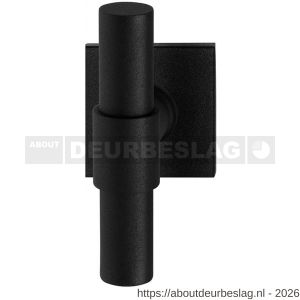 GPF Bouwbeslag ZwartWit GPF8241.61-02 Hipi Deux+ kruiskruk op vierkant rozet 50x50x8 mm zwart - R21009368 - afbeelding 1
