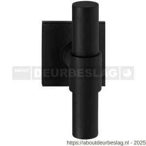 GPF Bouwbeslag ZwartWit GPF8241.61-02L Hipi Deux+ kruiskruk gatdeel op vierkant rozet 50x50x8 mm linkswijzend zwart - R21010318 - afbeelding 1