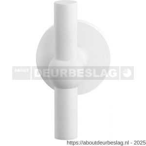 GPF Bouwbeslag ZwartWit GPF8242.62-00 Hipi kruiskruk op rond rozet 50x8 mm wit - R21014006 - afbeelding 1