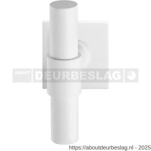GPF Bouwbeslag ZwartWit GPF8243.62-02R Hipi Deux+ kruiskruk gatdeel op vierkant rozet 50x50x8 mm rechtswijzend wit - R21014016 - afbeelding 1