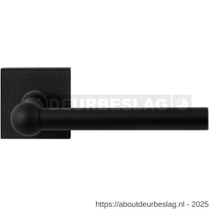GPF Bouwbeslag ZwartWit GPF8245.61-02R Hipi deurkruk gatdeel op vierkant rozet 50x50x8 mm rechtswijzend zwart - R21010331 - afbeelding 1