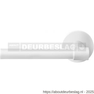GPF Bouwbeslag ZwartWit GPF8246.62-00L/R Hipi Deux deurkruk gatdeel op rond rozet 50x8 mm links-rechtswijzend wit - R21014020 - afbeelding 1