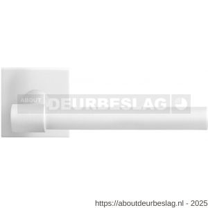 GPF Bouwbeslag ZwartWit GPF8246.62-02R Hipi Deux deurkruk gatdeel op vierkant rozet 50x50x8 mm rechtswijzend wit - R21014022 - afbeelding 1