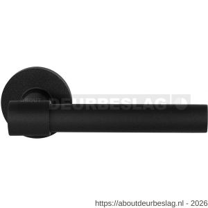 GPF Bouwbeslag ZwartWit GPF8248.61-00 Hipi Deux+ deurkruk op rond rozet 50x8 mm zwart - R21009381 - afbeelding 1