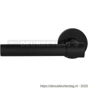GPF Bouwbeslag ZwartWit GPF8248.61-00L/R Hipi Deux+ deurkruk gatdeel op rond rozet 50x8 mm links-rechtswijzend zwart - R21010338 - afbeelding 1