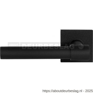 GPF Bouwbeslag ZwartWit GPF8248.61-02L Hipi Deux+ deurkruk gatdeel op vierkant rozet 50x50x8 mm linkswijzend zwart - R21010339 - afbeelding 1